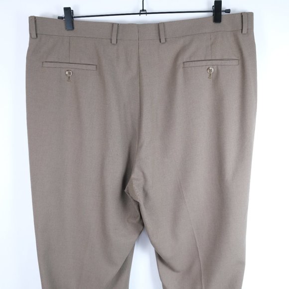 PRONTO UOMO Men's 42 X 32 Straight Fit Flat Front Dress Pants - Picture 4 of 11